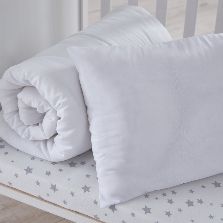 Baby Cot Bed Quilt Duvet Toddler Bedding Set with Pillow Single Size Quilt + Pillow, Tog 4.5 