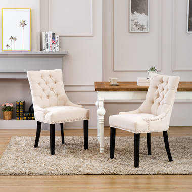 jourdan linen sloped arm hostess chair