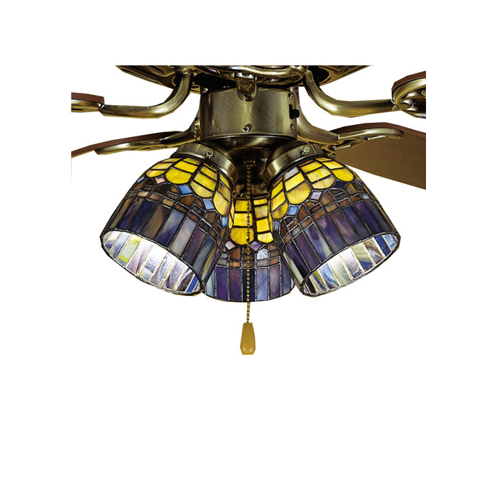 Diane 4 Glass Bowl Ceiling Fan Fitter Shade