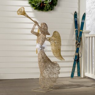Christmas Decor Illuminated Angel and Santa Luminaries with Timer in Gift Boxes 