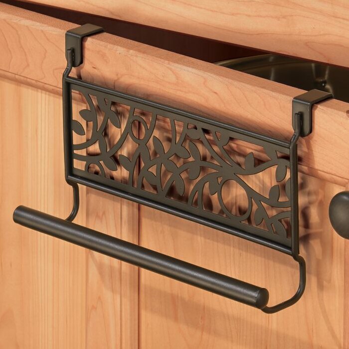 over the cabinet towel bar bronze