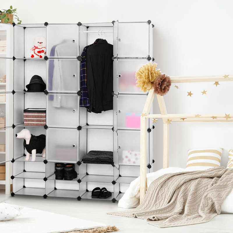 Rebrilliant Devyn 57 5 W Diy 16 8 Cube Portable Storage Organizer