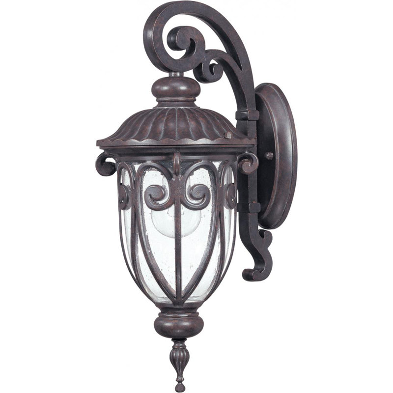 Astoria Grand Devlin Brown 1 Light Outdoor Wall Lantern Reviews Wayfair
