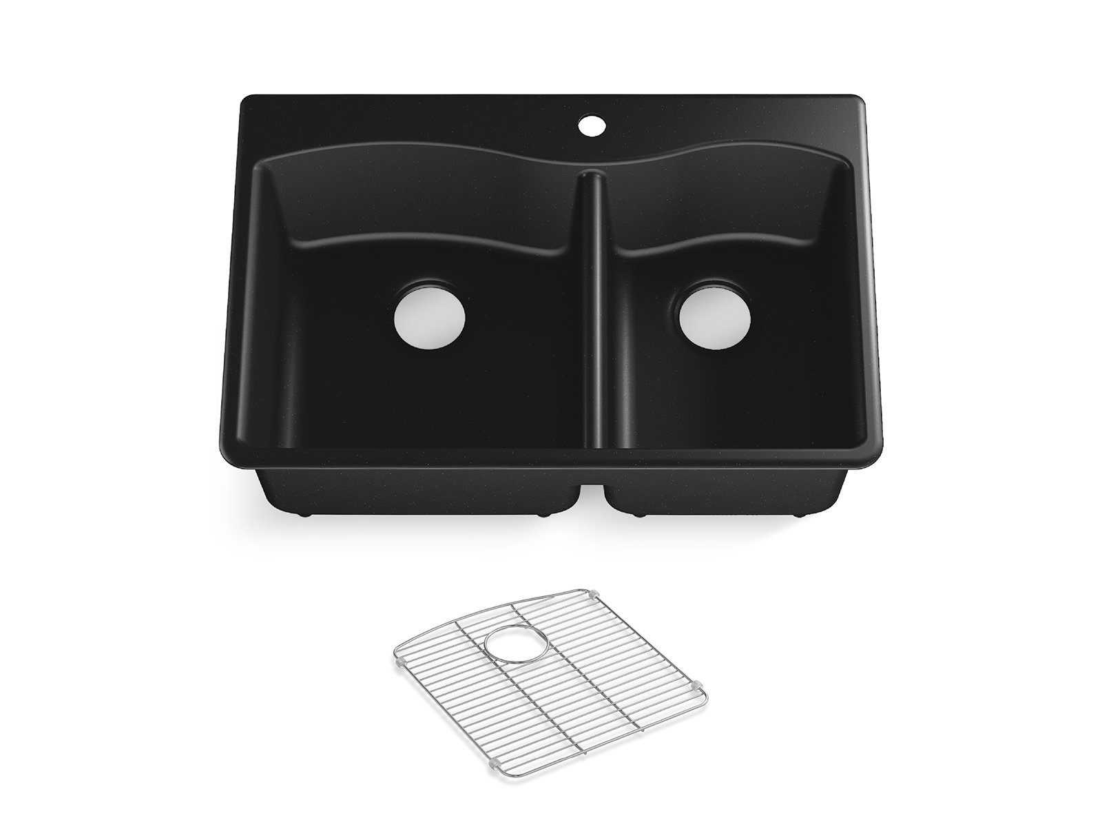 Kohler Kennon Neoroc 33" L x 22" W Dual Mount Kitchen Sink & Reviews Wayfair