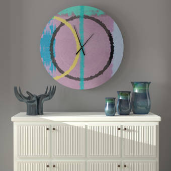East Urban Home Oversized Byers Wall Clock Wayfair