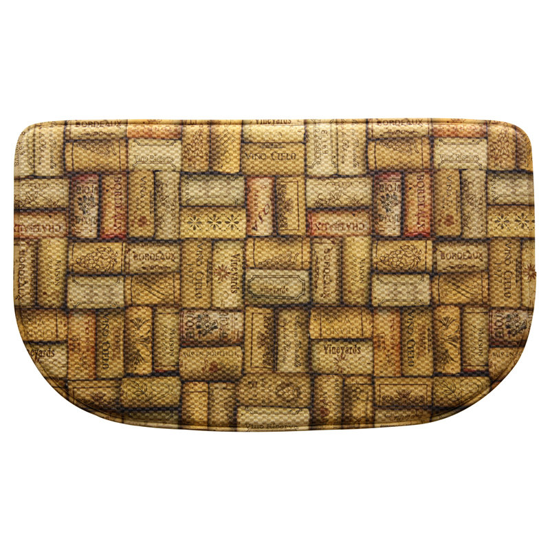 Bacova Guild Wine Corks 30 In X 18 In Non Slip Outdoor Door Mat