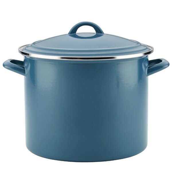 Ayesha Curry 12 qt. Enamel on Steel Stock Pot with Lid & Reviews | Wayfair