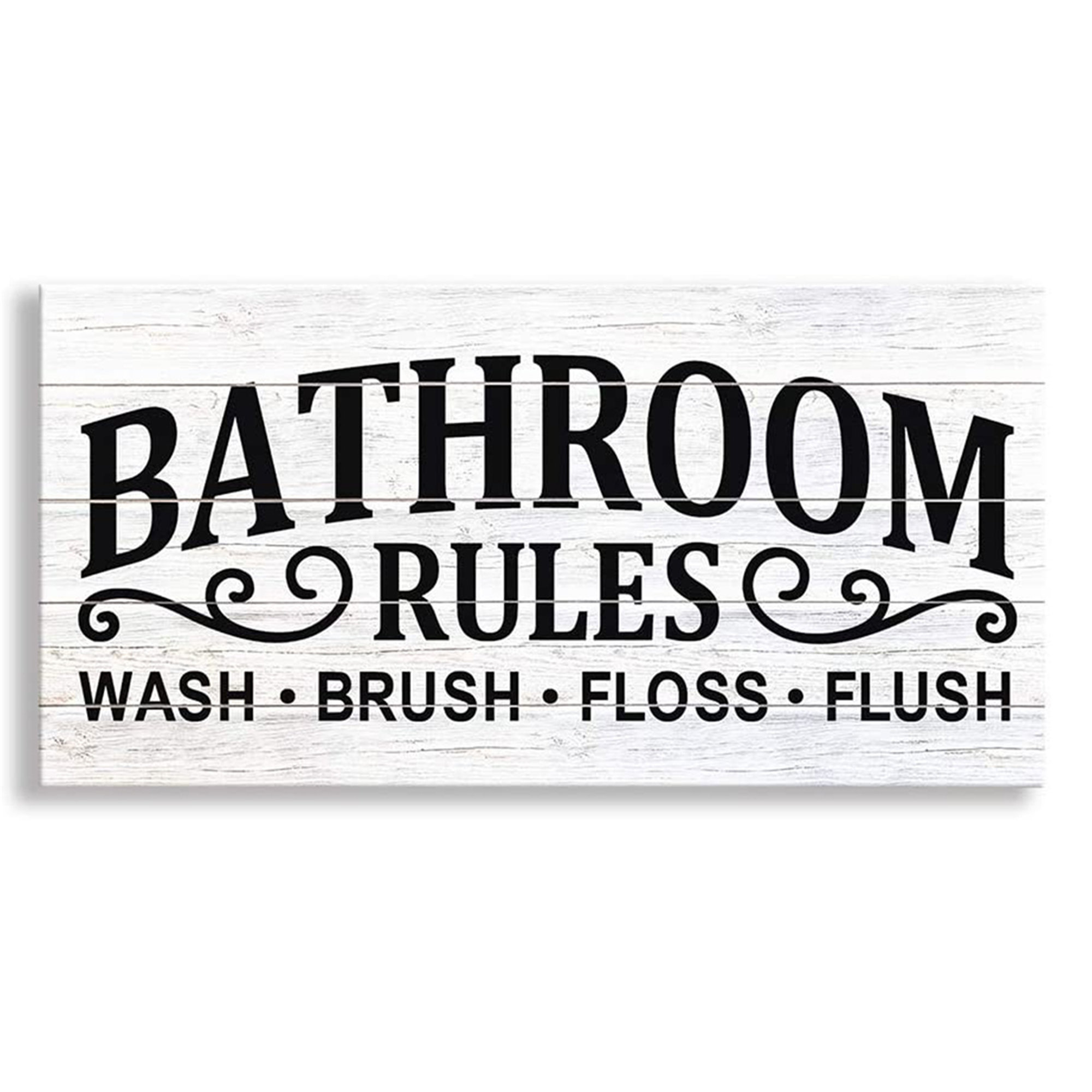 Gracie Oaks Family Bathroom Rules Wall Décor Wayfair