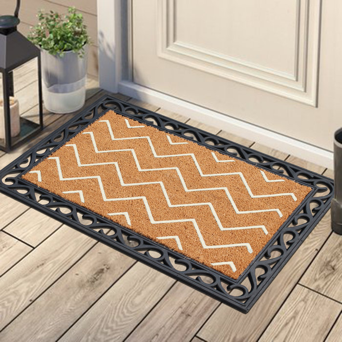 A1 Home Collections Llc First Impression Rosway Chevron Rubber