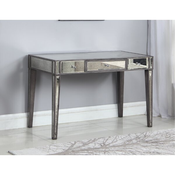 Wendi Mirrored Desk Wayfair