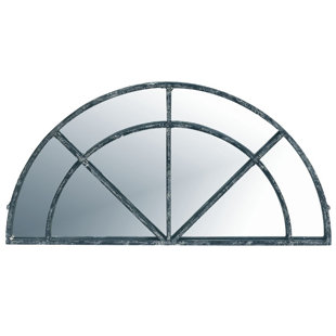 Half Moon Window Mirror Wayfair Fall Metal Half Pane Wall Mirror