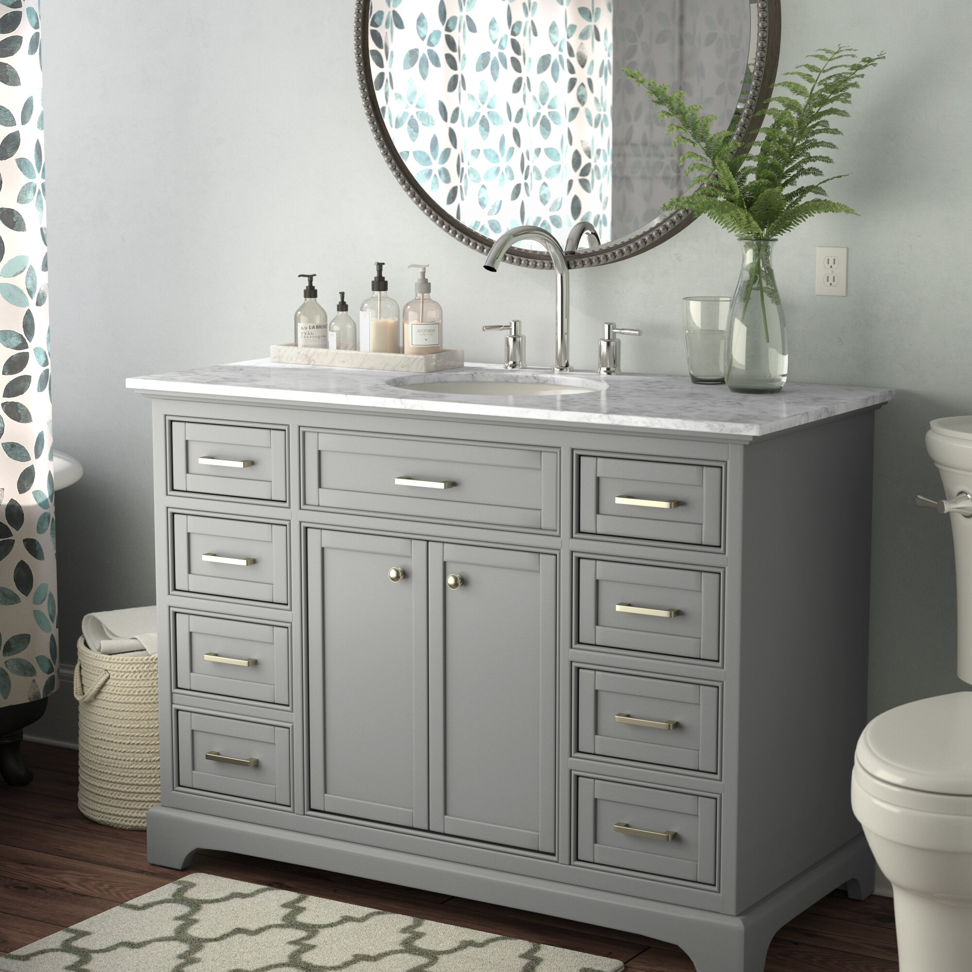 Andover Mills Rossi 48 Single Bathroom Vanity Set Reviews Wayfair