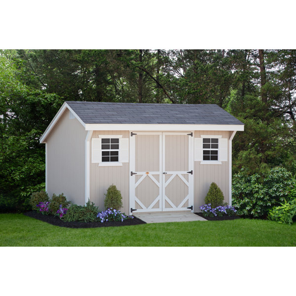 little cottage company saltbox 12 ft w x 24 ft d solid wood storage shed wayfair