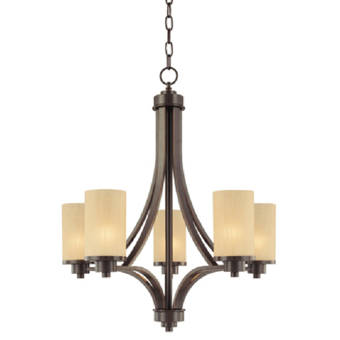Red Barrel Studio Amal 9 Light Shaded Tiered Chandelier
