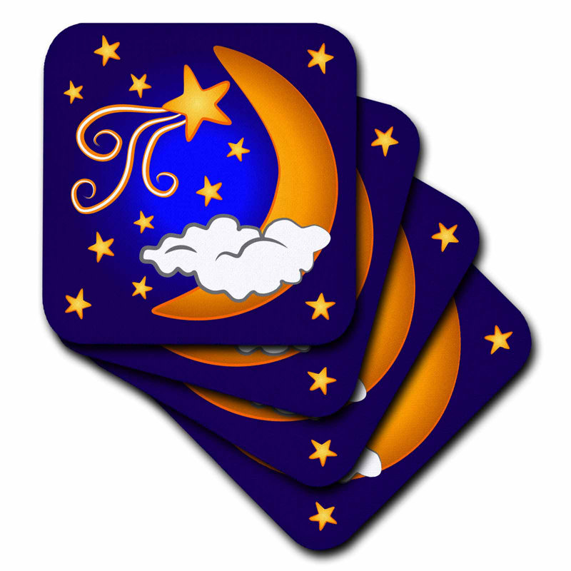 3drose Cst 18930 3 Celestial Ceramic Tile Coasters Set Of 4 Coasters