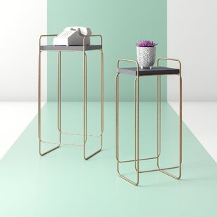 Diego Metal And Wood 2 Piece Nesting Tables By Hashtag Home