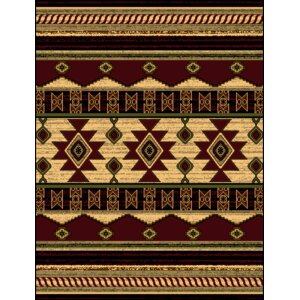 Triplicate Burgundy/Red Area Rug