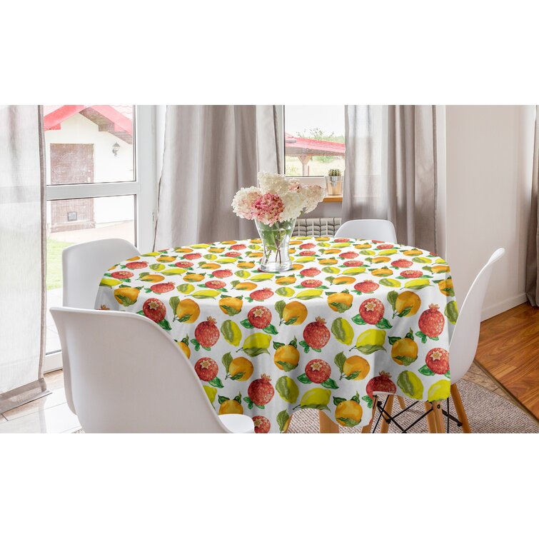 Waterproof Lemon Printed Tablecloth Table Cloth Cover Kitchen Dining Home Decor