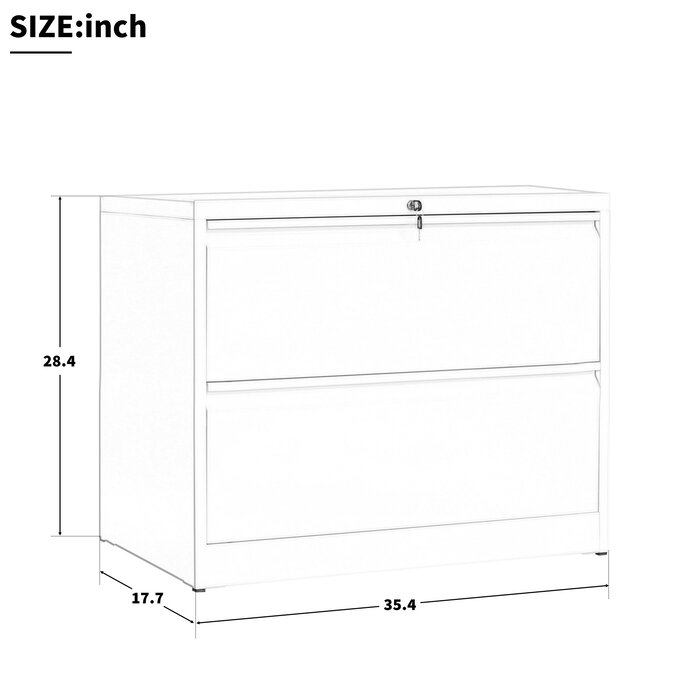 Latitude Run Arnett 2 Drawer Lateral Filing Cabinet Reviews