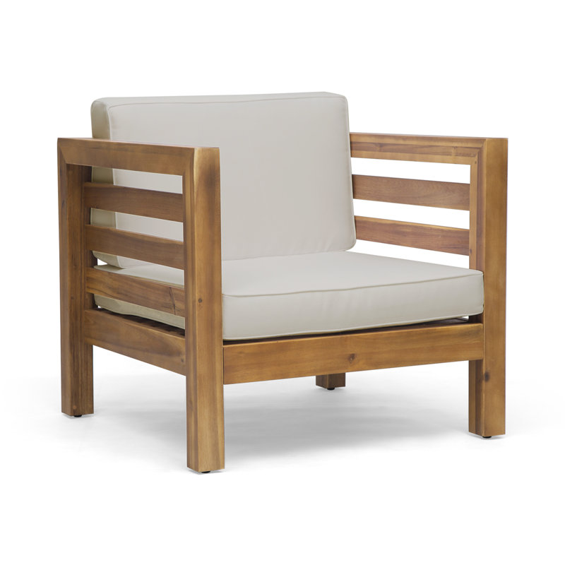 Breakwater Bay Dunn Outdoor Club Patio Chair With Cushions