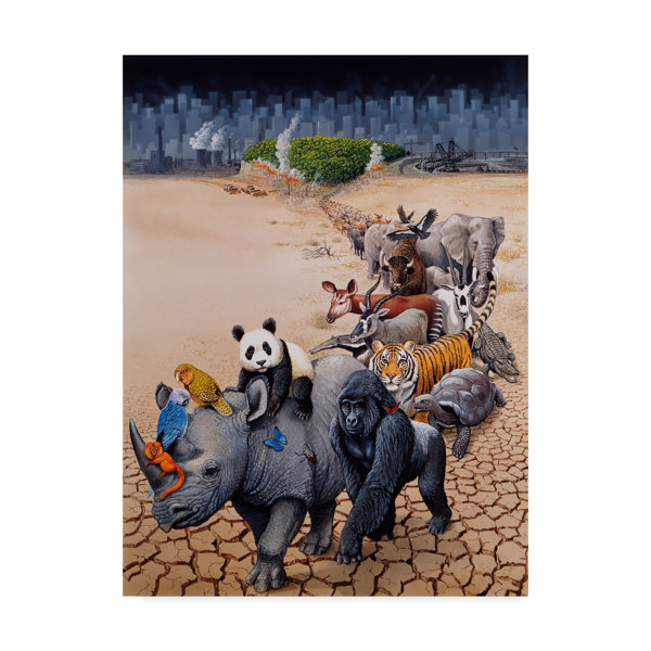 Trademark Art Save Our Environment Acrylic Painting Print On