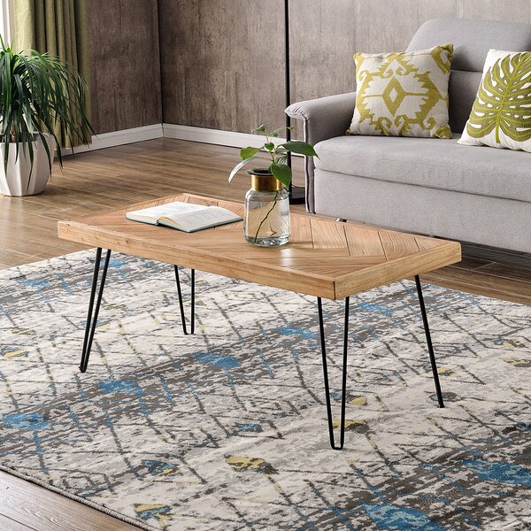 round hairpin leg coffee table