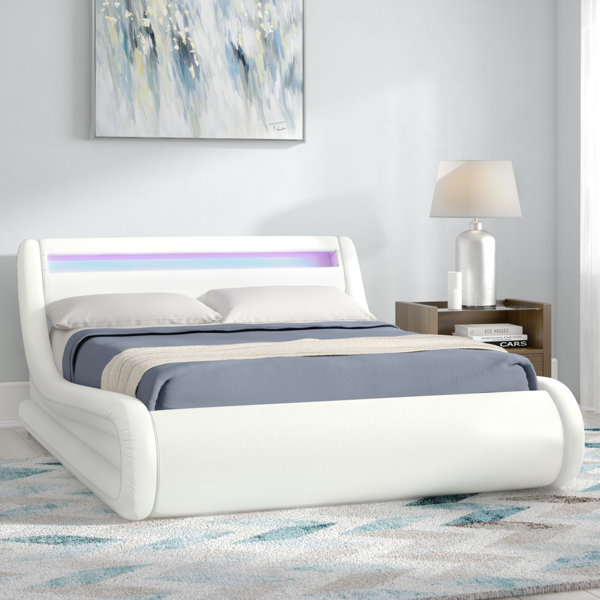 Double Bed With Led Lights Wayfair Co Uk Double Bed With Led Lights Wayfair Co Uk