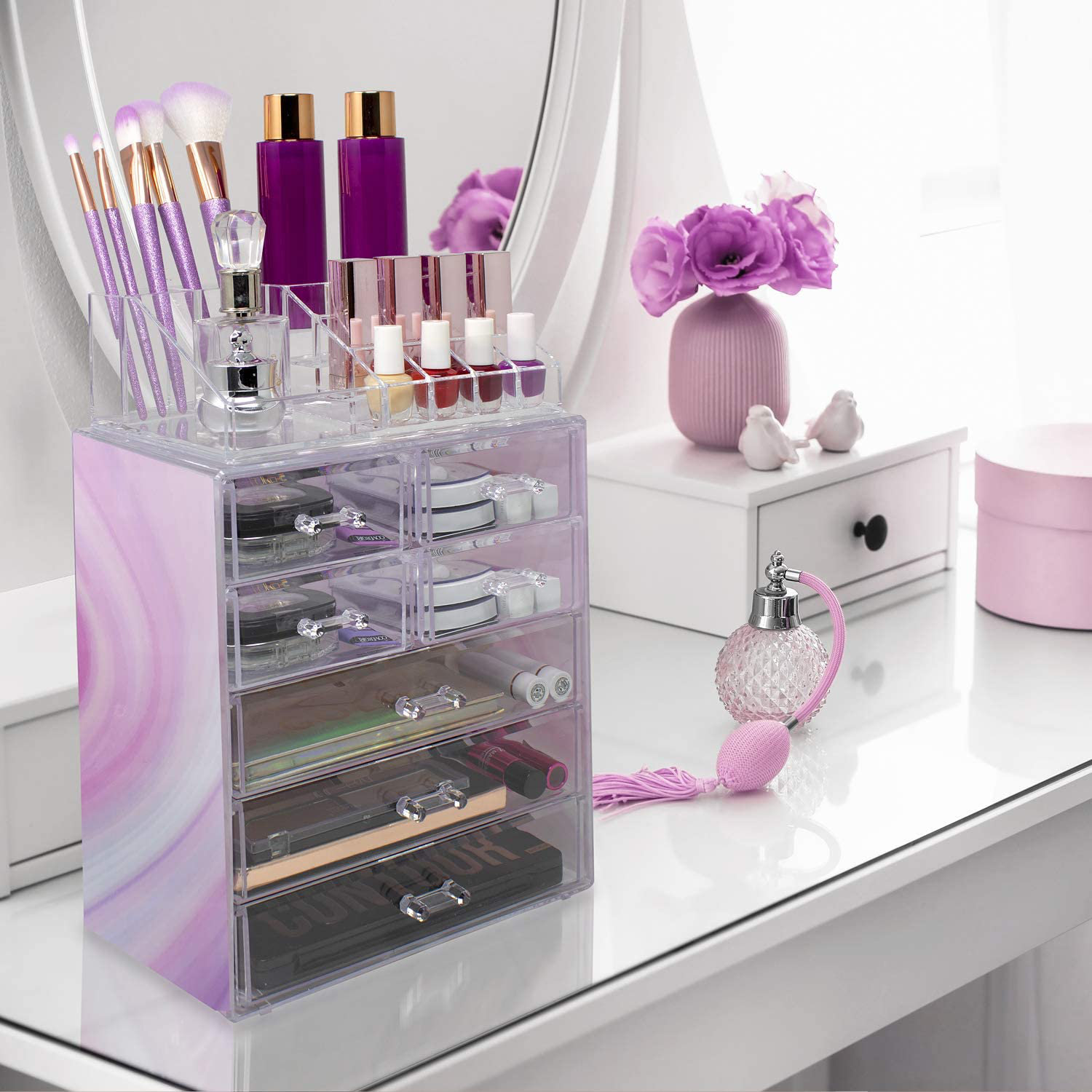 Ivy Bronx Makeup And Jewelry Organizer Wayfair