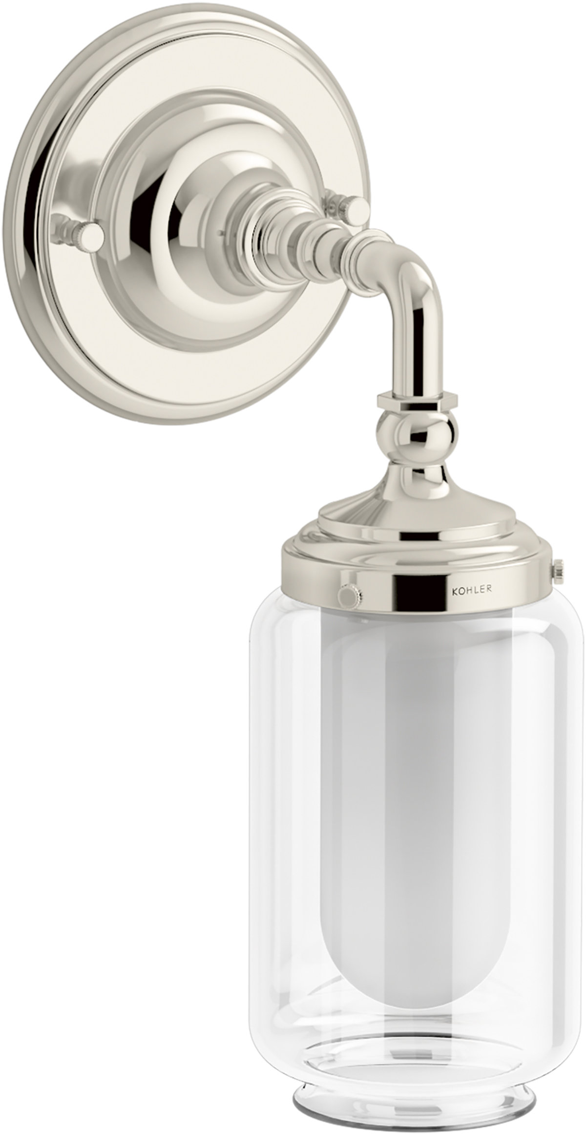 Kohler Artifacts 2 Light Indoor Bathroom Vanity Light Fixture, Downlight Position Only, UL ...