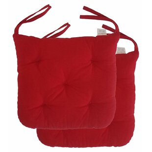 red seat pads for kitchen chairs