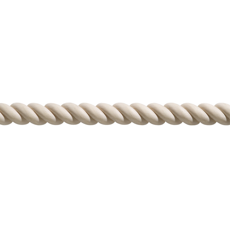 Ornamental Mouldings Hardwood Turned Rope Trim Moulding 0 69 H X 96 W X 0 29 D Crown Wayfair