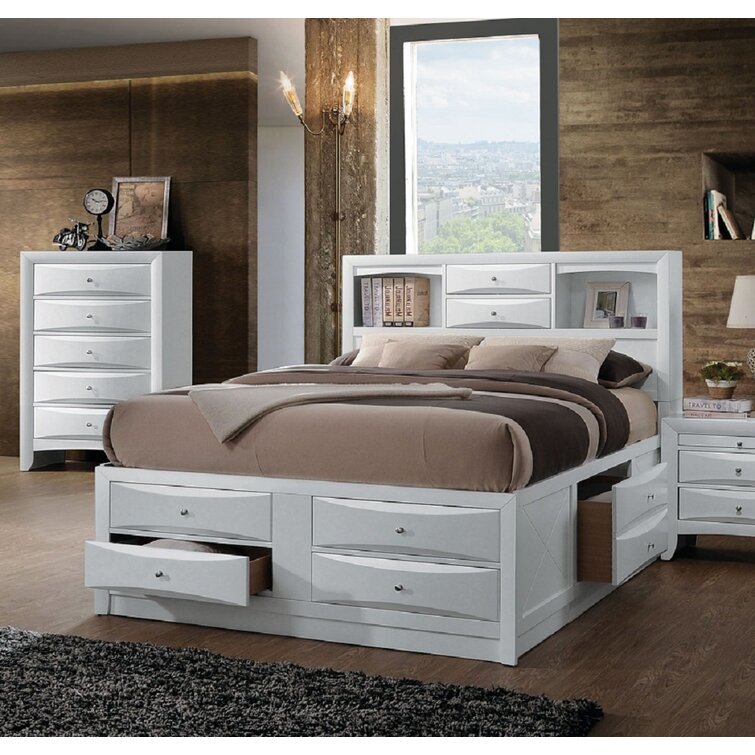 wayfair platform bed queen with storage