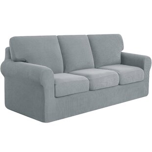 AQUA FITTED SLIPCOVERS FOR SOFA COUCH LOVESEAT CHAIR RECLINER-SEE OTHER COLORSXX 