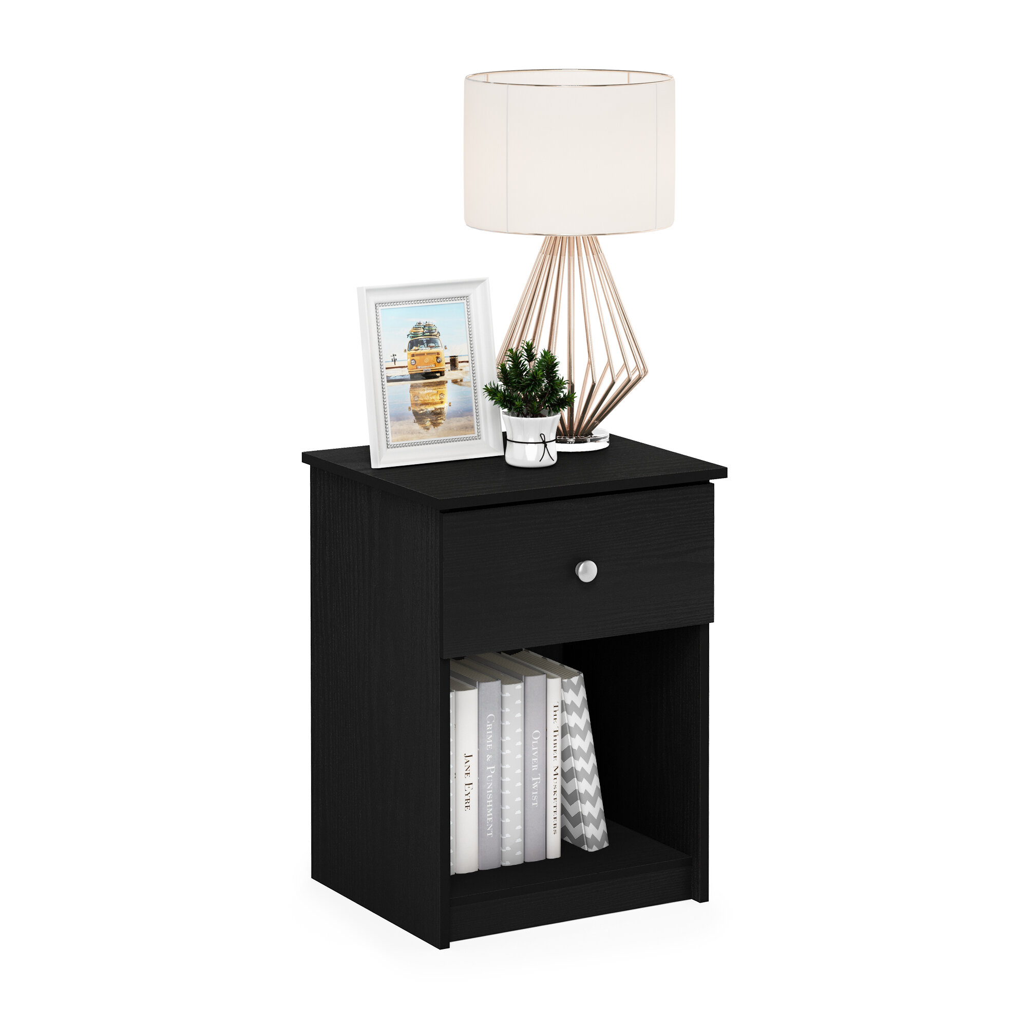 Agnello 24.14'' Tall 1 - Drawer Nightstand