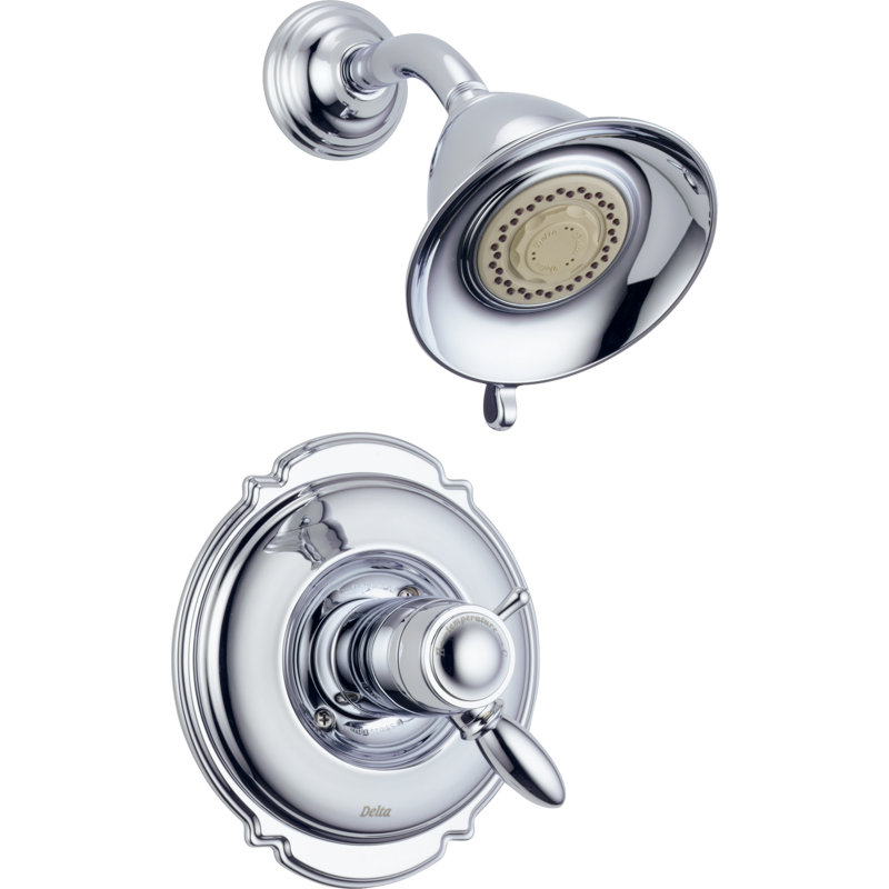 T17t255 Rb Cz Delta Victorian Shower Faucet Trim With Lever