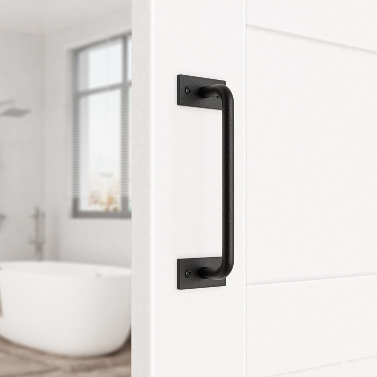 winsoon Barn Door Handle Bar Black For Bedroom Kitchen Shower Bathroom ...