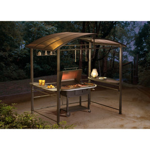 Metal Roof Grill Gazebo Wayfair Ca Denver 5 Ft W X 8 D Metal Grill Gazebo