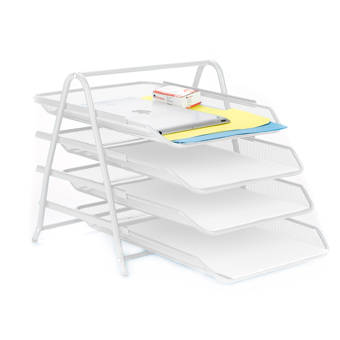 Petites Fournitures Courrier Fichiers Documents Mind Reader Organiseur De Bureau Avec 3 Plateaux Coulissants Pour Lettres Papier Fournitures De Bureau Mariannadellekamp Com