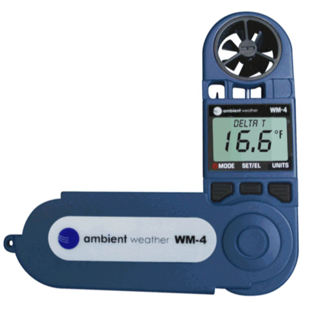 Ambient Weather WM4 Handheld Weather Station with Windspeed, Direction