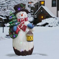 10 Sets Weihnachten Schneeflocke Hofschilder Xmas Dekorative Weiße Schneeflocke Gartenstecker Winter Urlaub Rasen Dekorationen Schild Dekoration mit Pfahl und Clip für Weihnachten Rasen Dekor
