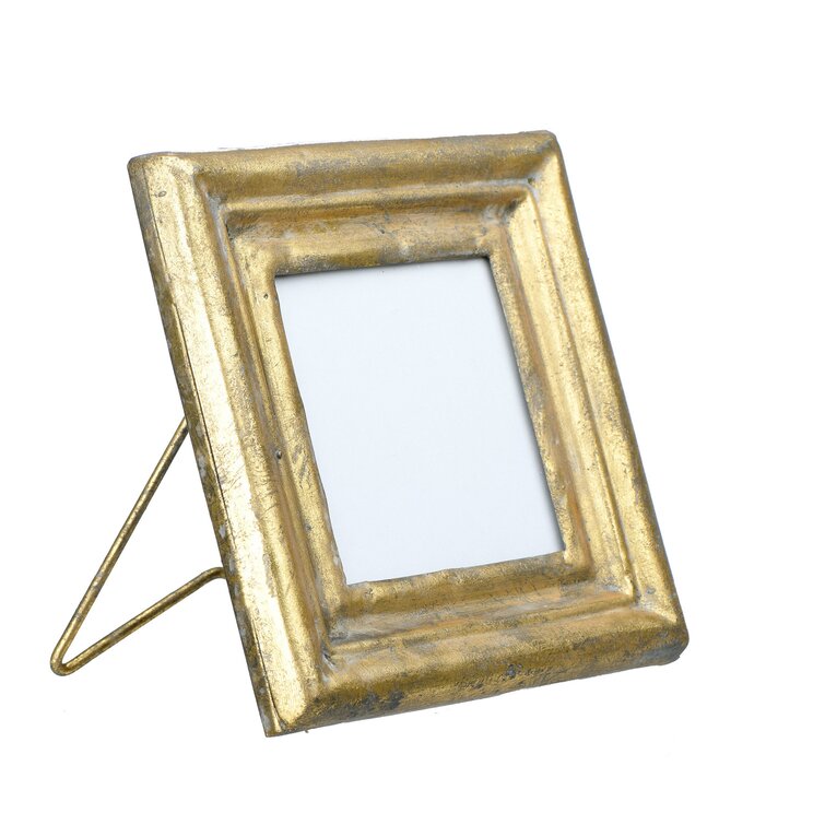 Square Picture Glass Gold Heart Photo Frame 3.5 x 3.5 Photograph #LANDR 