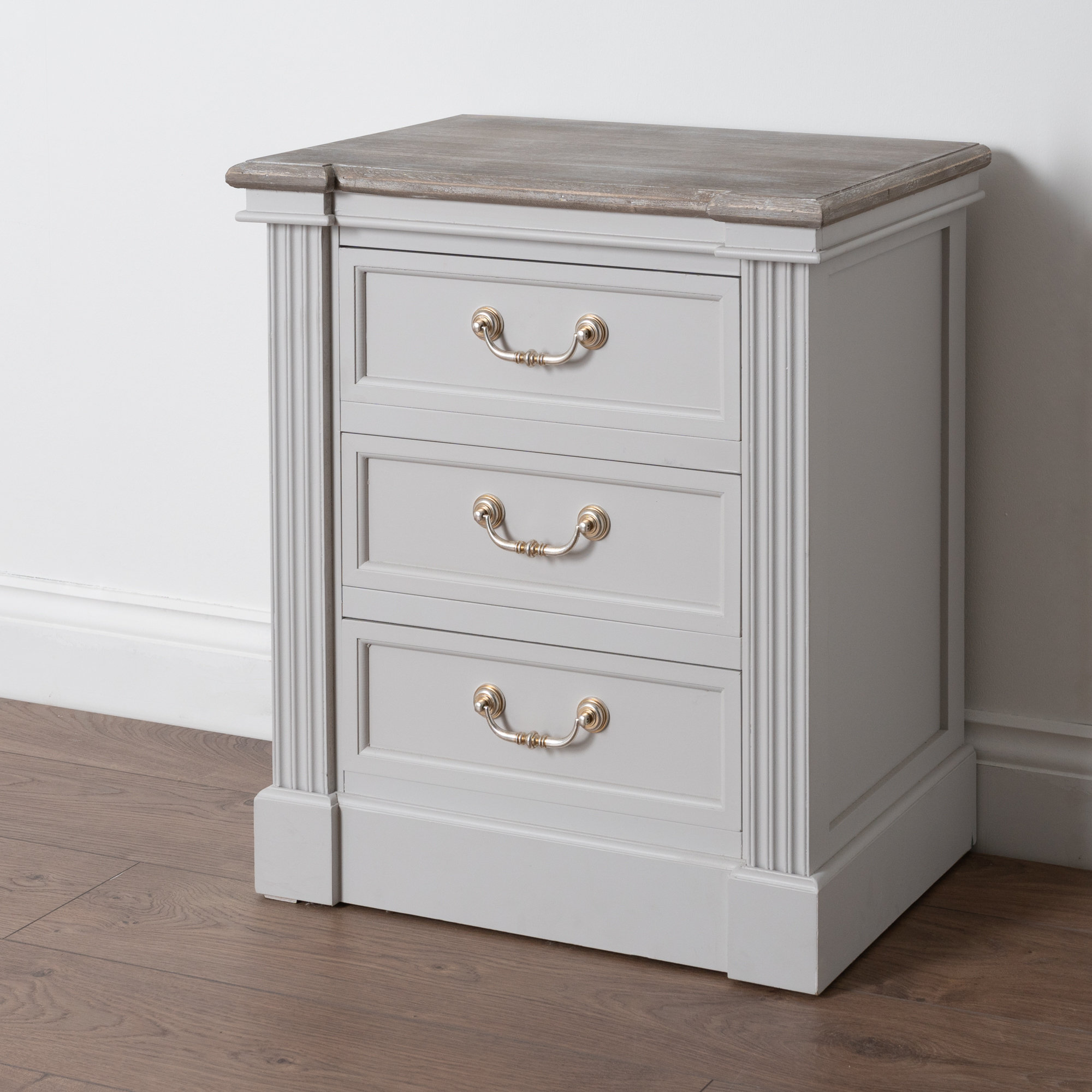Beachcrest Home Tolliver 3 Drawer Bedside Table Wayfair Co Uk