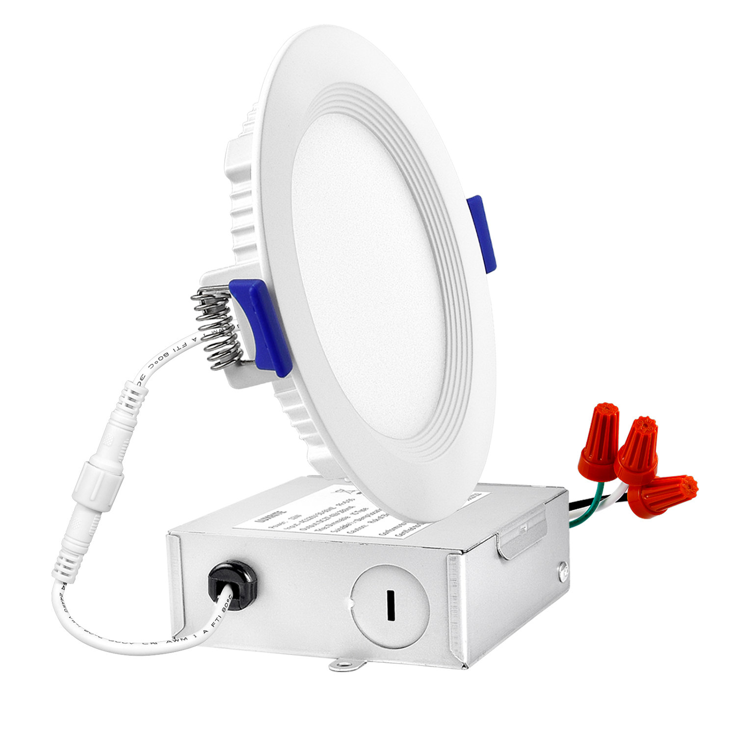 Luxrite 4 81 Ultra Slim Selectable Cct Remodel Ic Led Canless Recessed Lighting Kit Wayfair