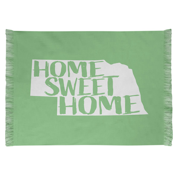 East Urban Home Home Sweet Nebraska Green Area Rug Wayfair
