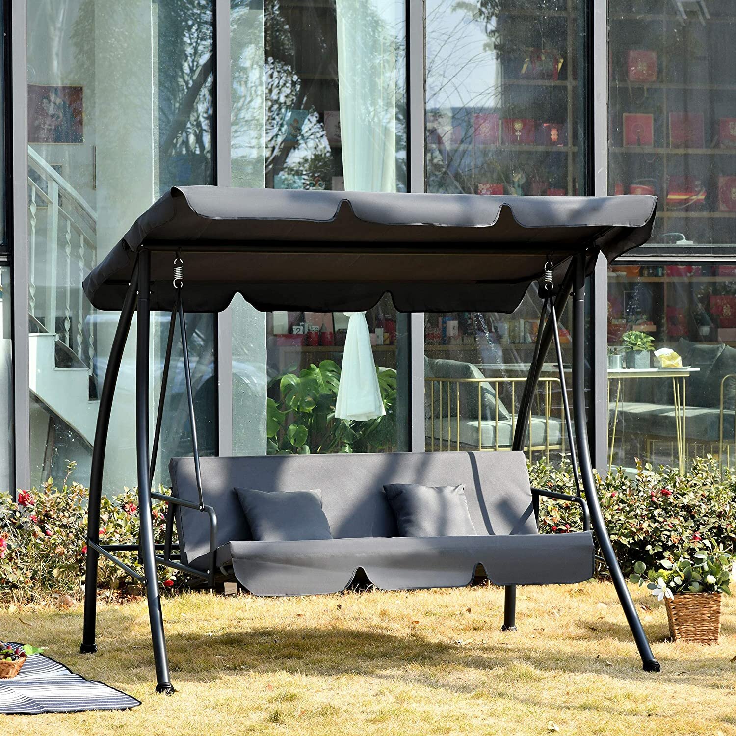 groupon garden swing seat