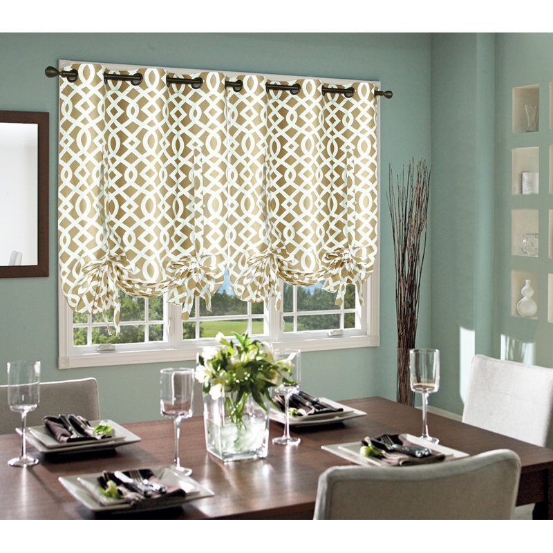 Woodview Geometric Room Darkening Thermal Grommet Single Curtain Panel Woodview Geometric Room Darkening Thermal Grommet Single Curtain Panel