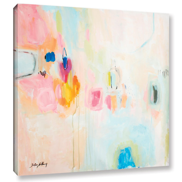 Rosa Abstract By Jolina Anthony Wrapped Canvas Print Reviews