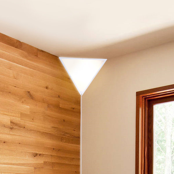Light Plug-In White Corner Wall Light