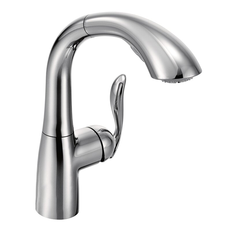 7294bl C Orb Moen Arbor Pull Out Single Handle Kitchen Faucet With