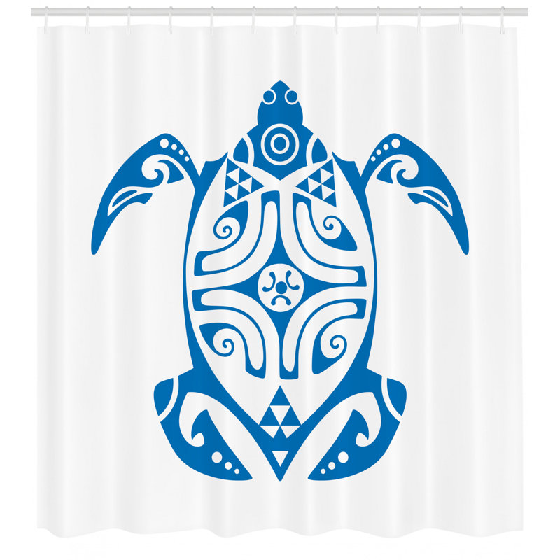 East Urban Home Turtle Shower Curtain Set Hooks Wayfair